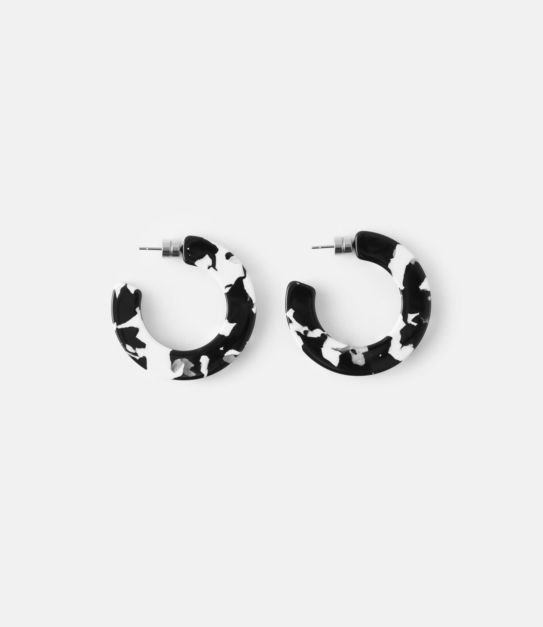 Machete Kate Hoops in Noir — серьги из ацетата
