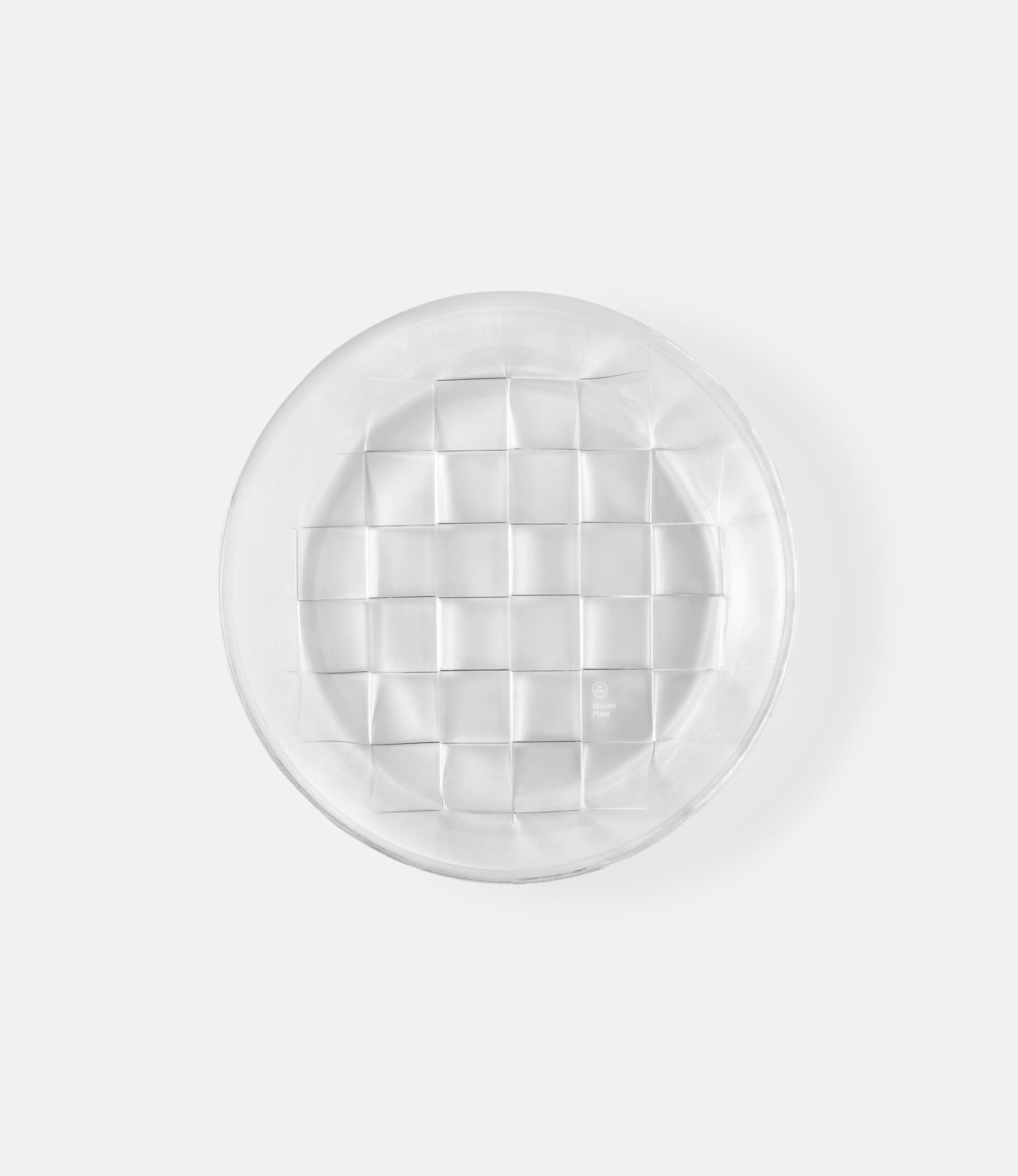 HMM Woven Plate Clear — тарелка из переработанного стекла