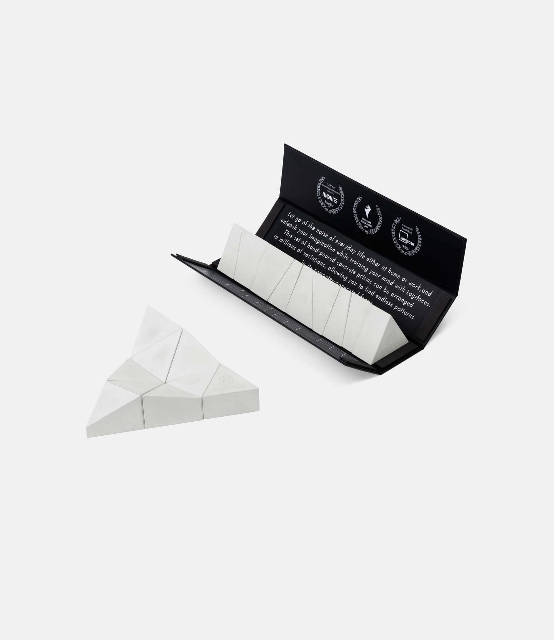 Logideez Logifaces Beginner Set Marble — пазл из бетона