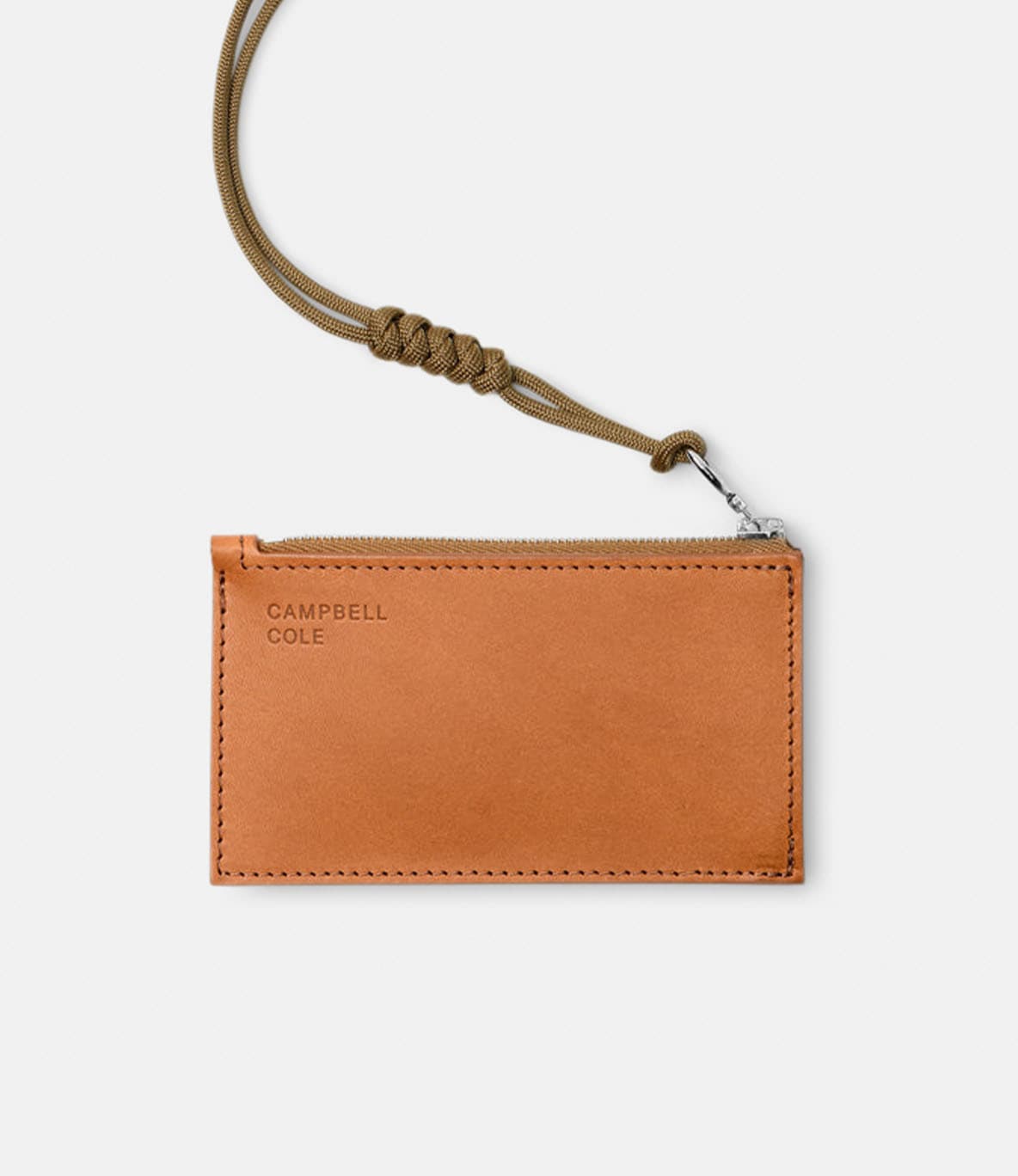 Campbell Cole Simple Coin Pouch Tan — кошелёк из кожи