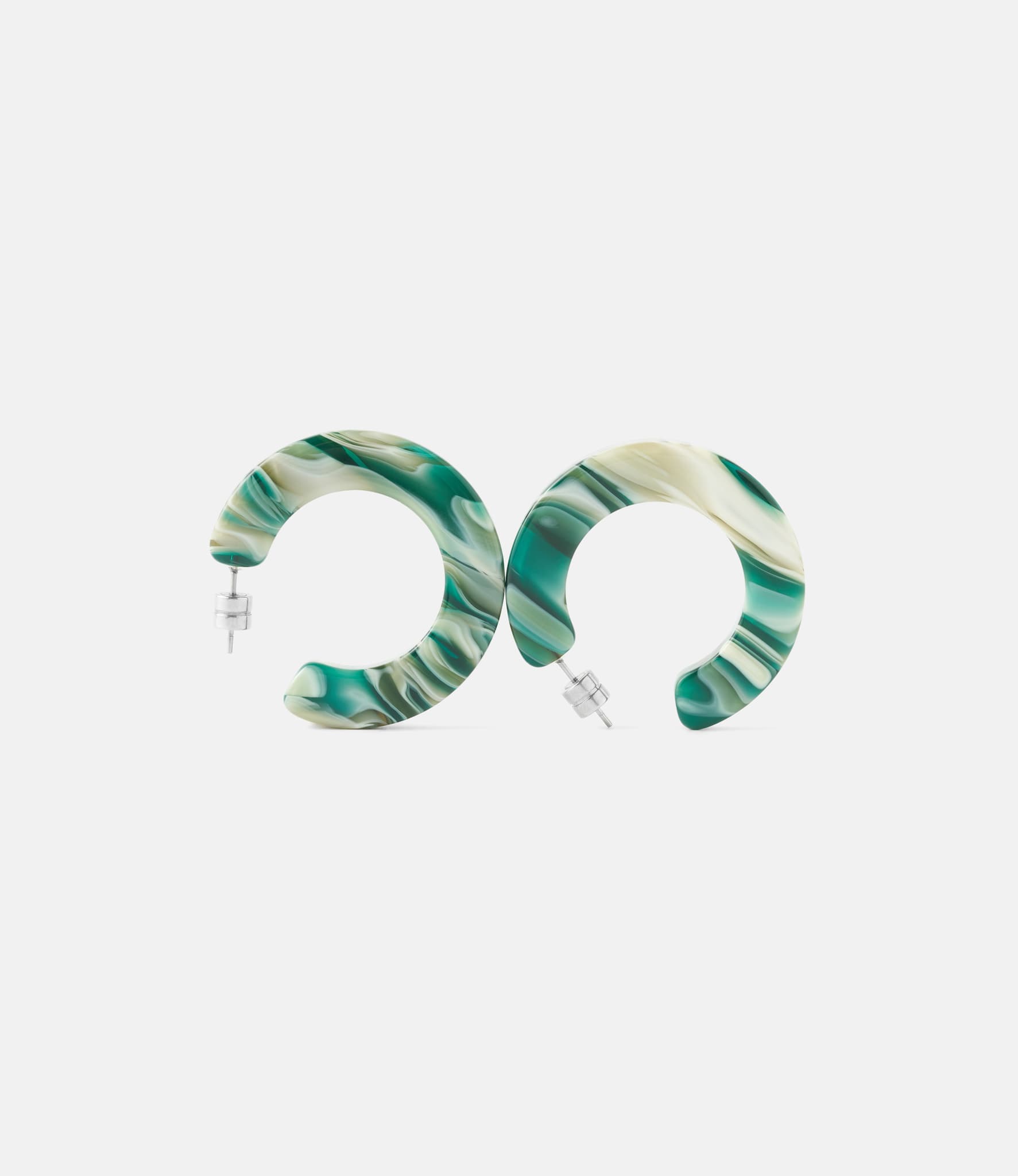 Machete Kate Hoops in Stromanthe — серьги из ацетата