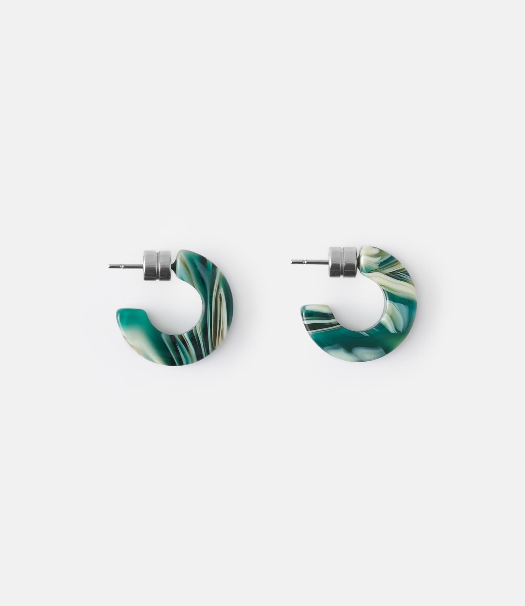 Machete Muse Hoops in Stromanthe — серьги из ацетата